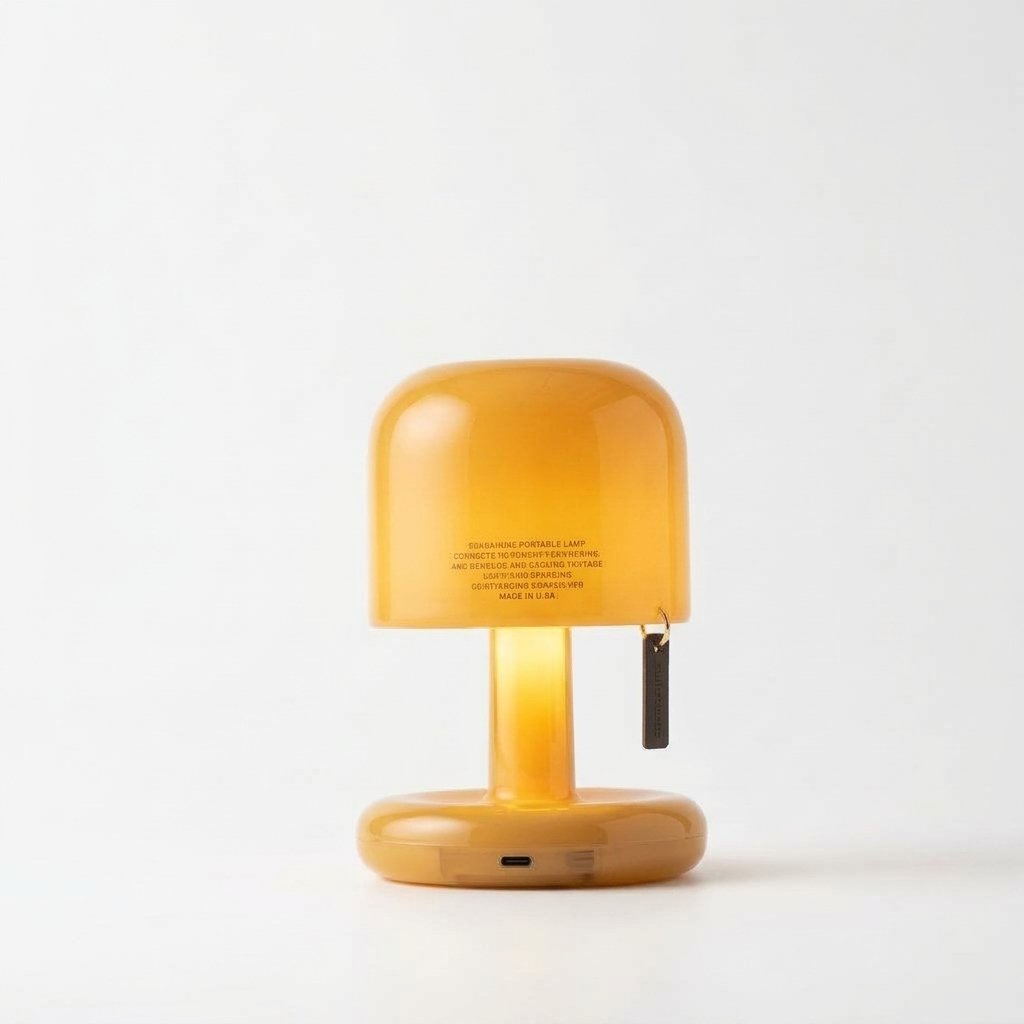Cordless Amber Glow Mini Table Lamp with Manual Switch — Default