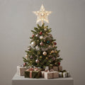 Crystal LED Star Tree Topper — Warm