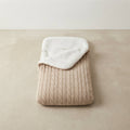 Edavate-Knit Baby Sleep Sack with Sherpa Lining — Beige