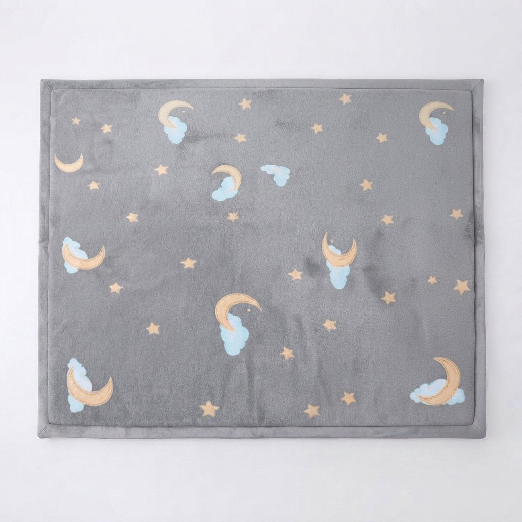 Foam Play Mat with Non-Slip Backing — Grey