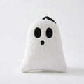 Ghost-shaped Halloween hand towel with hanging loop – coral fleece, three face designs — Happy Ghost