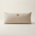 Gingham Bear Baby Pillow, Cotton — Default