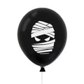 Halloween Balloon Garland Kit with Bat and Pumpkin Latex Designs — Black Ghost