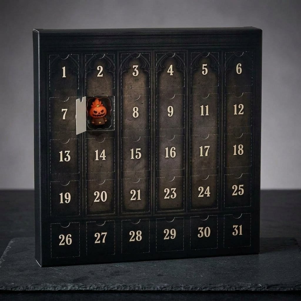 Halloween Countdown Box with Spooky Miniature Figurines – 7, 15 or 31 Days — 7 Days