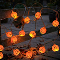 Halloween LED String Lights with Spooky Shape Covers — Pumpkin