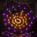 Halloween Spider Web Lights with Remote, 70 LEDs — Purple