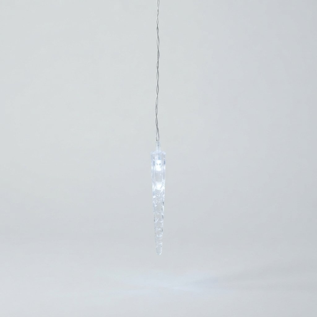 Icicle String Lights with Remote — White