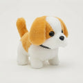 Interactive Plush Puppy Toy – Walks & Barks — White Yellow