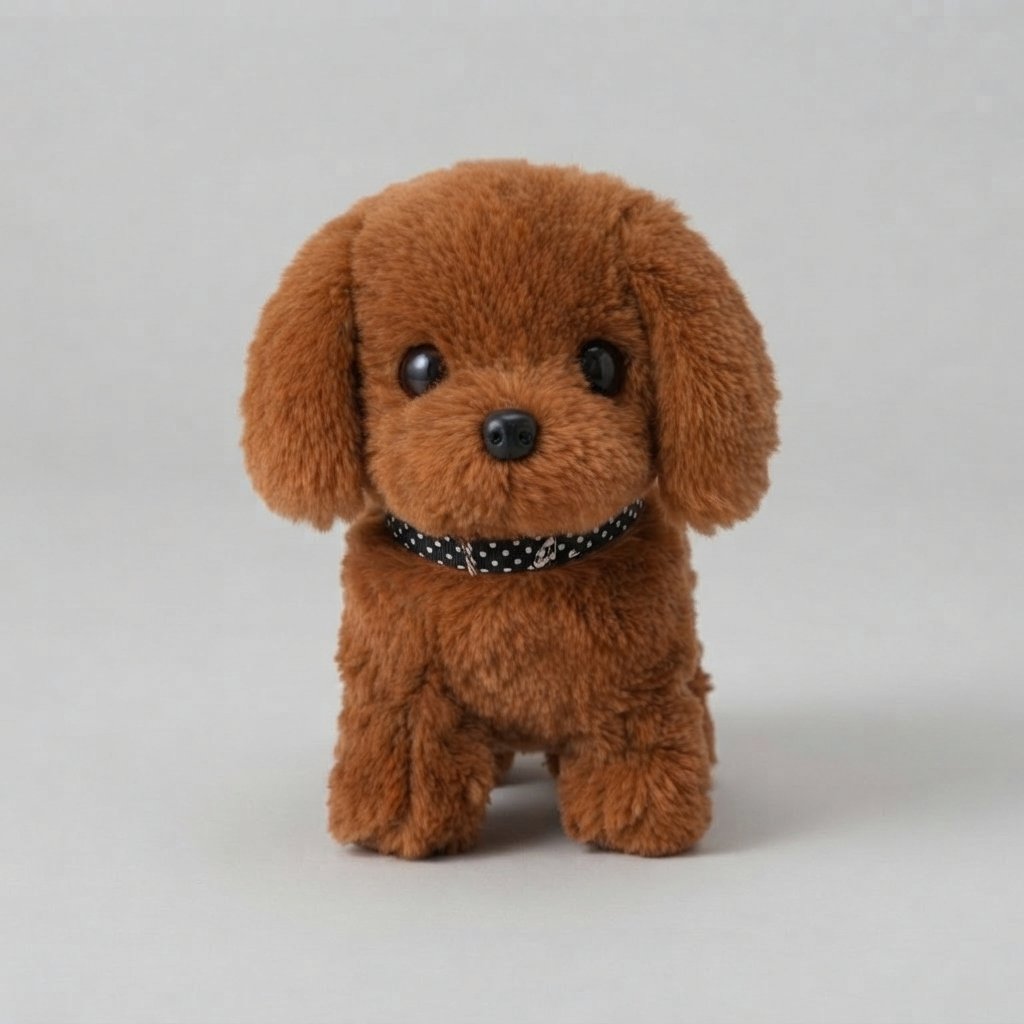 Interactive Plush Puppy with Movement — Brown
