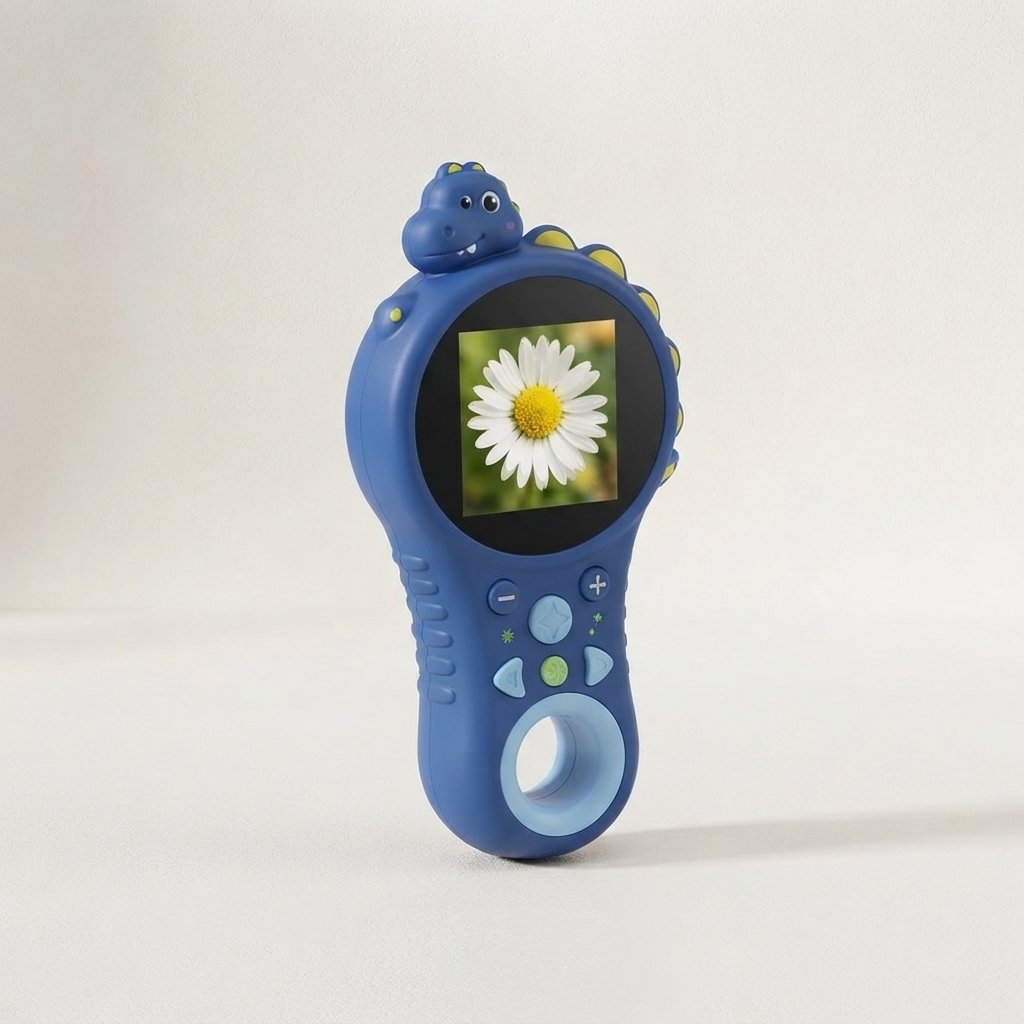 Kids Digital Microscope with Dino Design — Blue