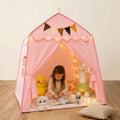 Kids House Play Tent with Canopy — Pink Princess