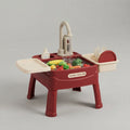 Kids' Water Activity Table with Working Tap — Red