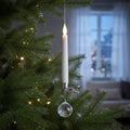 LED Christmas Tree Candles with Remote — Silver