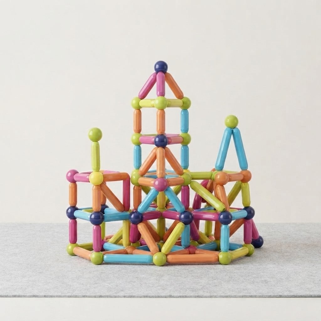 Magnetic Rods & Balls Construction Set — 38pcs