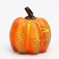 Miniature LED Pumpkin Lanterns with Crackle Finish and Warm Glow – Battery Operated — Pumpkin
