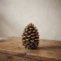 Pine Cone LED Candle with Golden Detail — Default