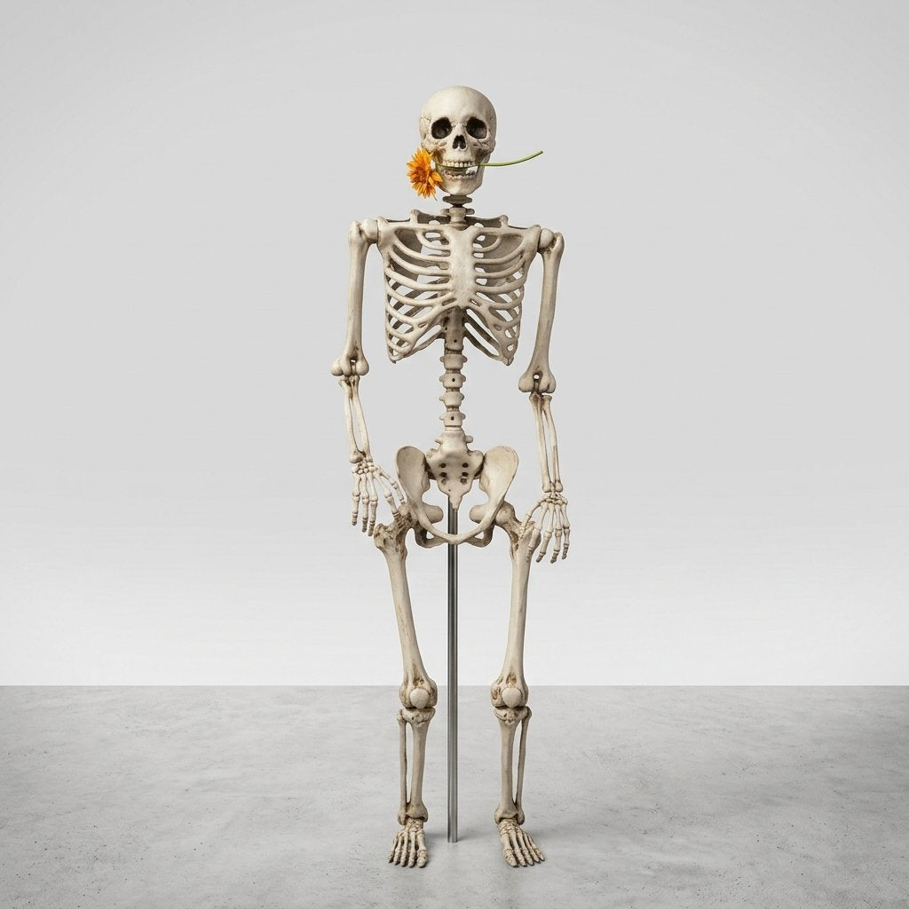 Poseable Halloween Skeleton Figure, Indoor & Outdoor Decor — Skeleton