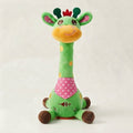 Singing Giraffe Plush Toy with Lights — Green