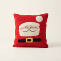 Tufted Christmas Cushion Cover, 14 x 14 in — Santa Claus