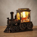 Vintage Train LED Lantern with Winter Scene — Elk