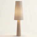 Wabi-Sabi Fabric Floor Lamp with Warm LED Glow – Japandi Style — 120 cm