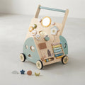 Wooden Baby Push Walker with Activity Board — 13.6 X 14.8 X 21 INCHES
