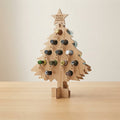 Wooden Mini-Bottle Advent Calendar Holder — Tree