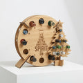 Wooden Mini-Bottle Advent Calendar Stand — Tree