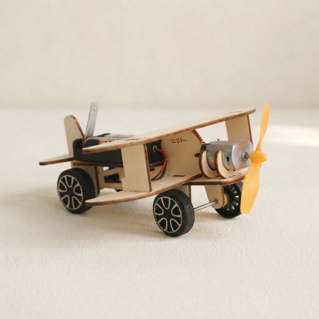 Wooden Wooden Stem Build Kit for Kids Build Kit for Kids — Aeroplane