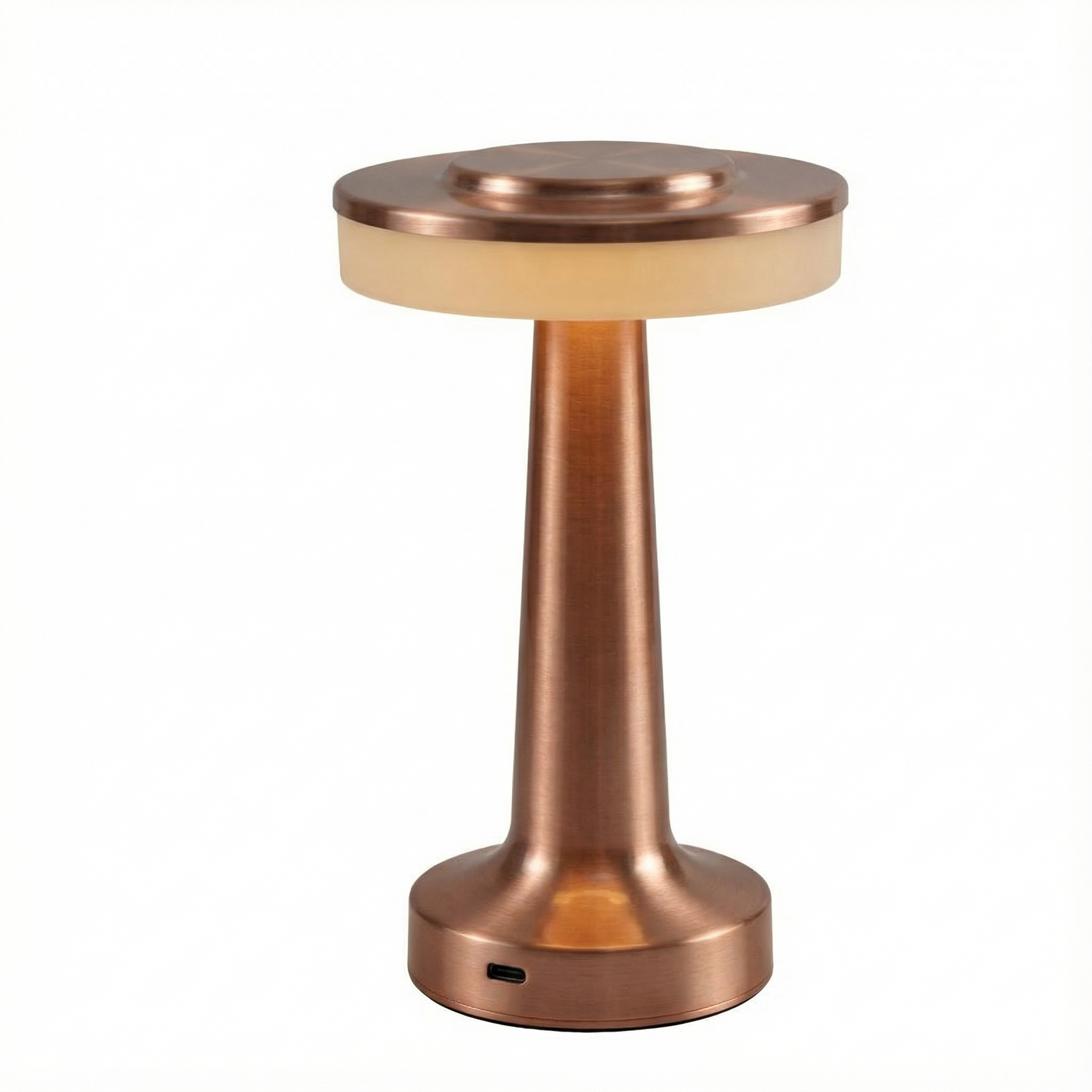 Touch-Control Rechargeable LED Table Lamp with Metal Body