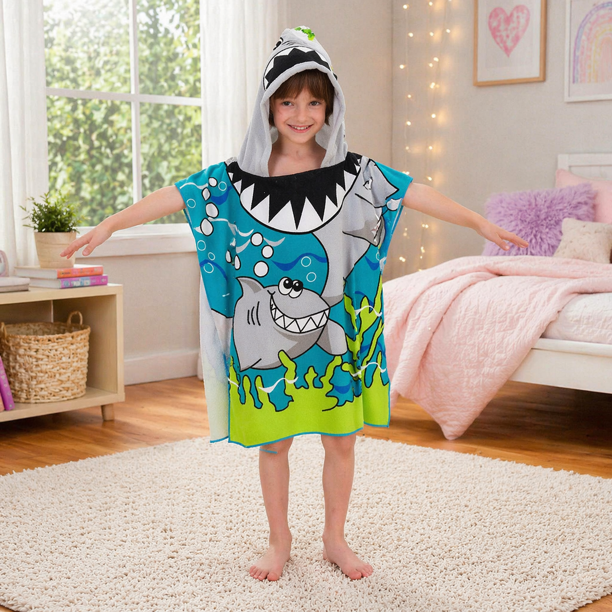 Kids Hooded Bath Towel