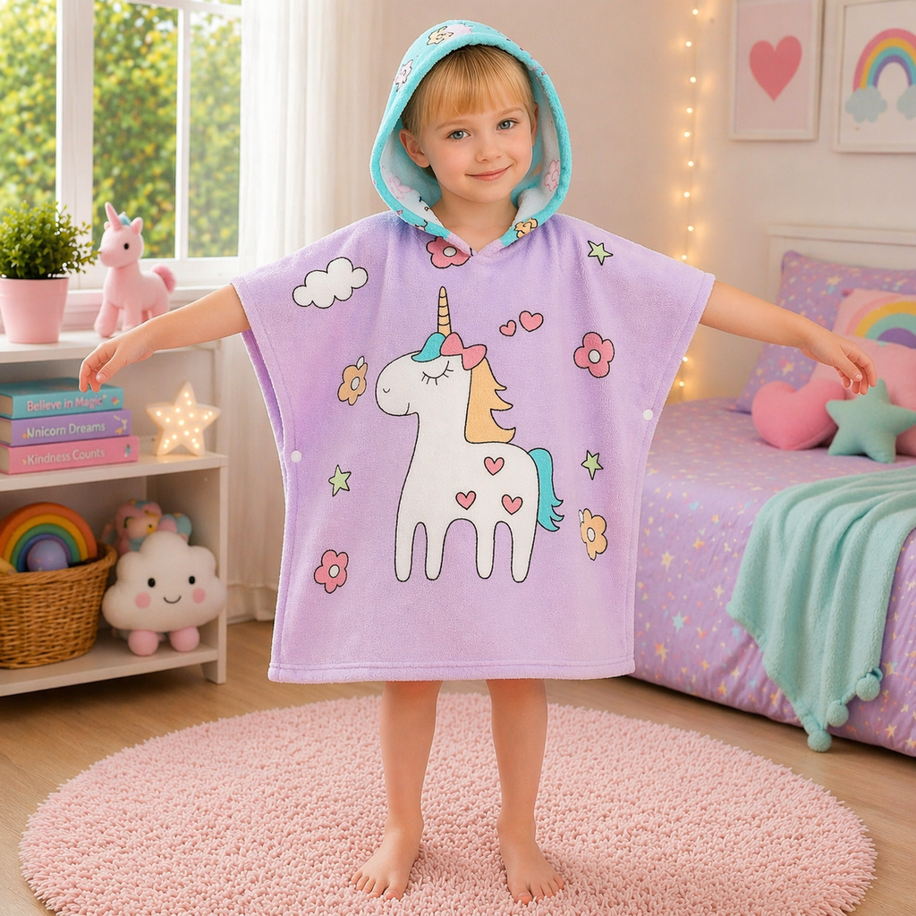 Kids Hooded Bath Towel