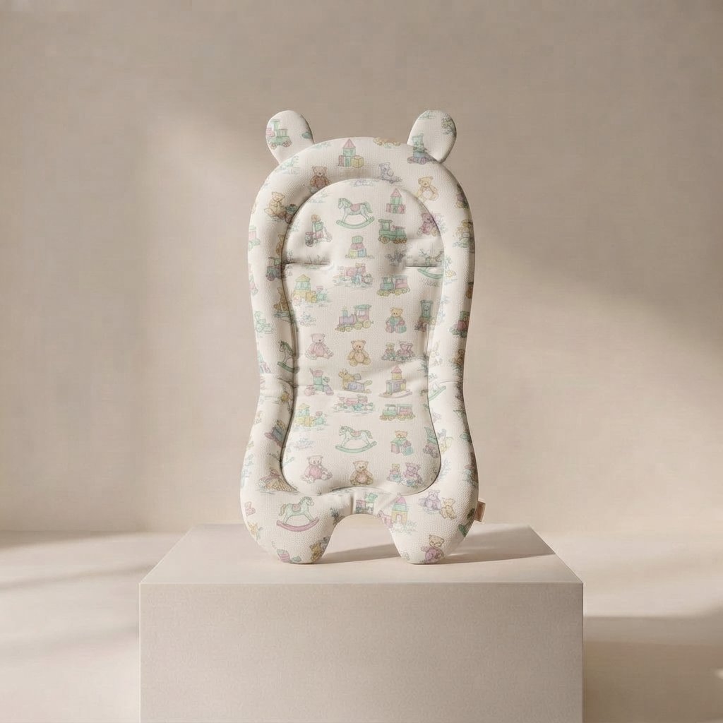 Bear-Ear Pushchair Seat Cushion — Pastel Toys & Bears