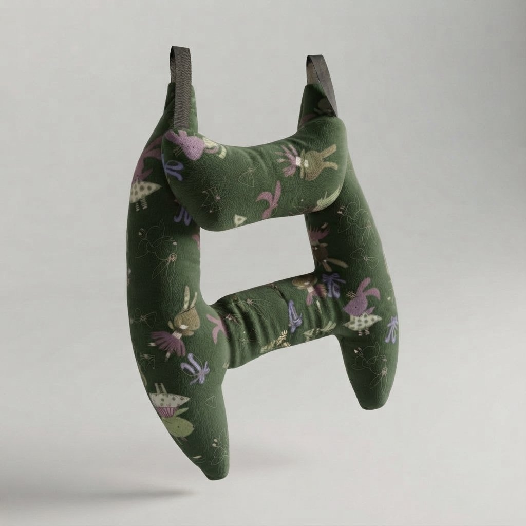 Children's Car Headrest Travel Pillow — Dinosaur