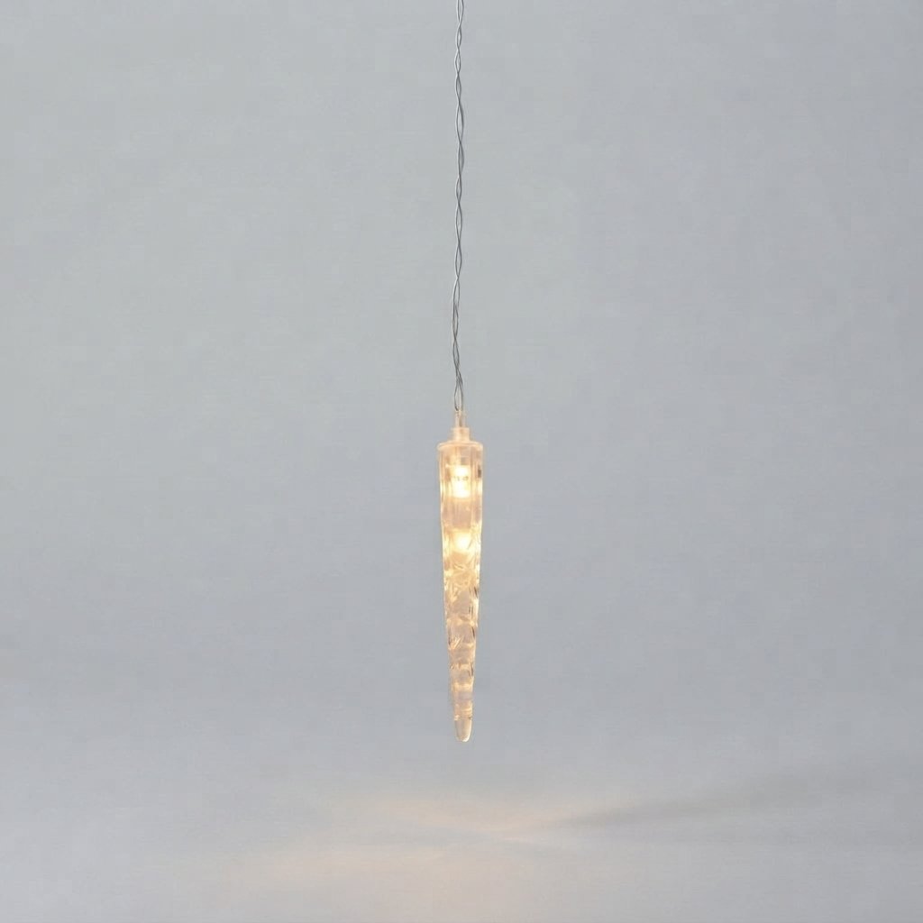 Icicle String Lights with Remote — Warm
