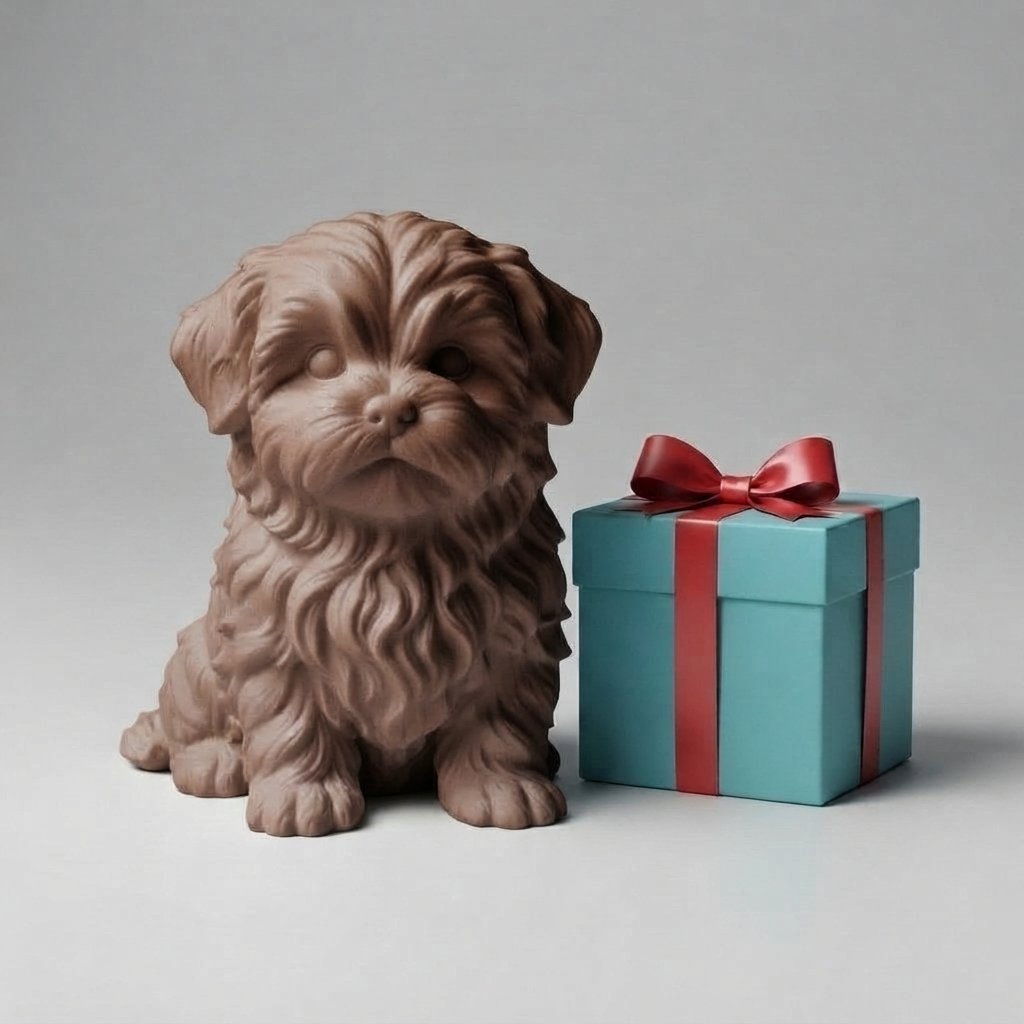 Interactive Plush Puppy Toy — Brown