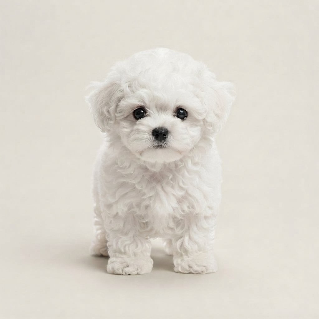 Interactive Plush Puppy Toy with Sound — White