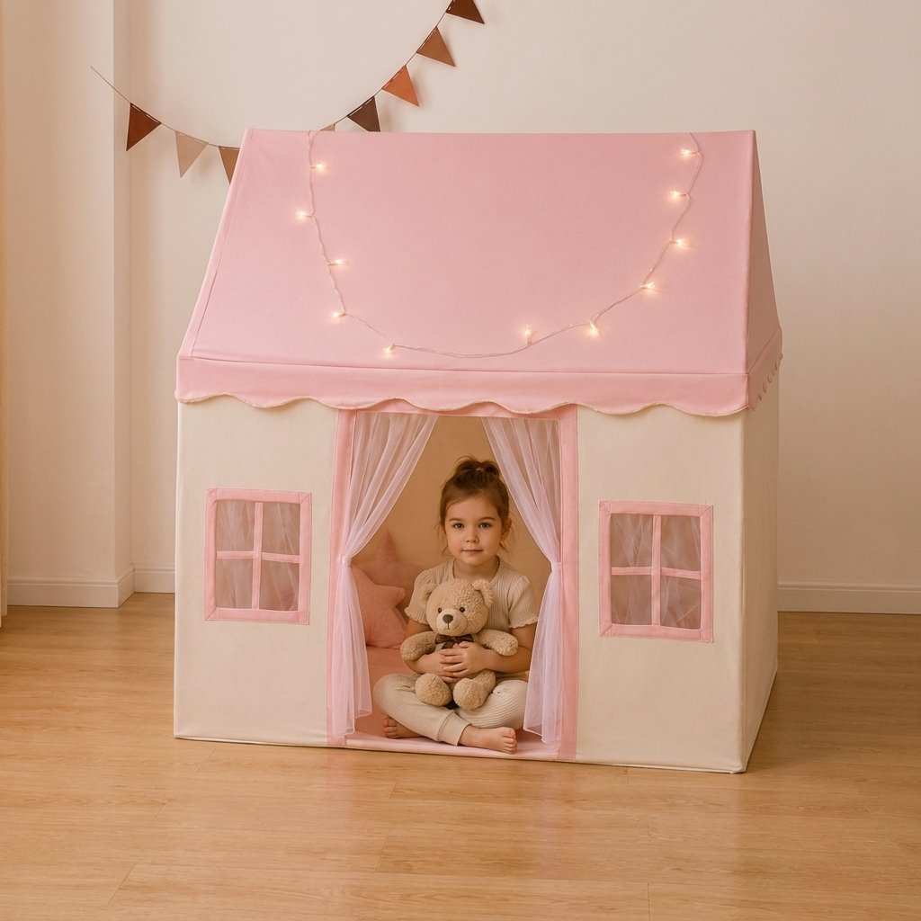Kids Indoor Playhouse Tent — Pink