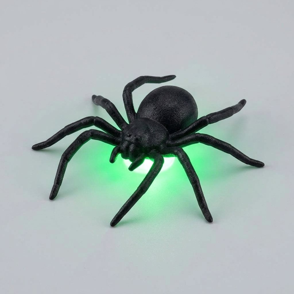 LED Halloween Wall Stickers with Glowing Bat and Spider Silhouettes for Indoor and Outdoor Decoration — Spider