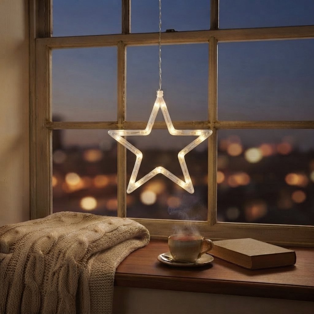 LED Star Curtain Lights – Warm White — Type B