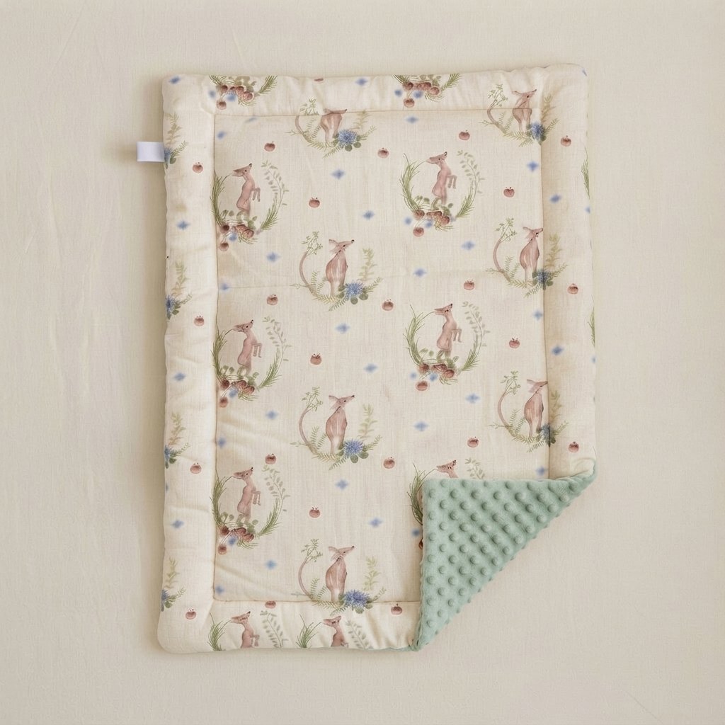Linen Baby Changing Mat – Cushioned — Woodland Fawn