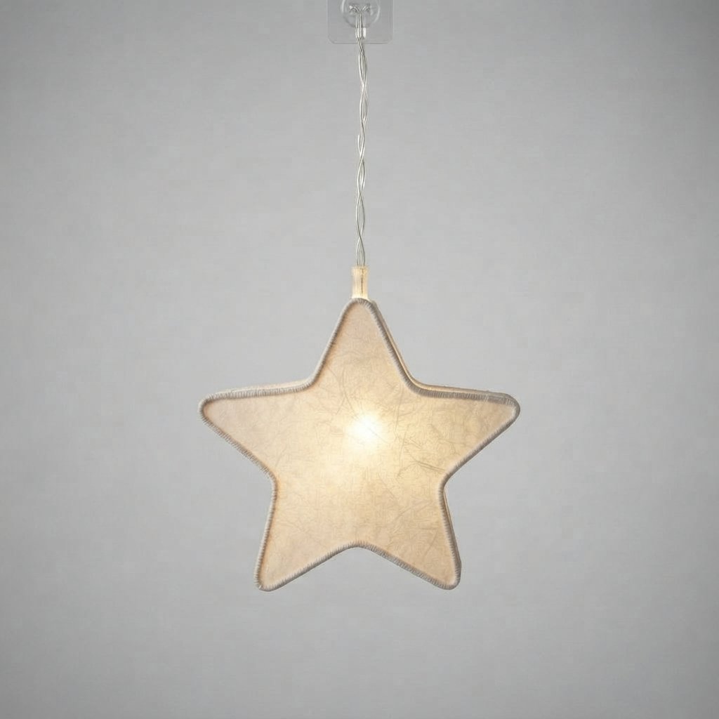 Paper Star LED Fairy Lights, Warm White — Warm White Five-Pointed Star