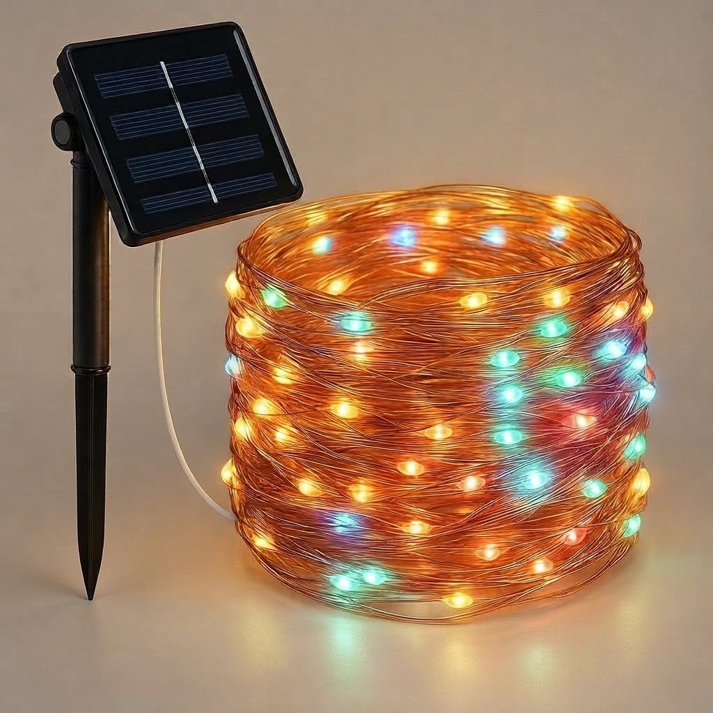 Solar Fairy Lights – 8 Modes, IP65 — Multicolour