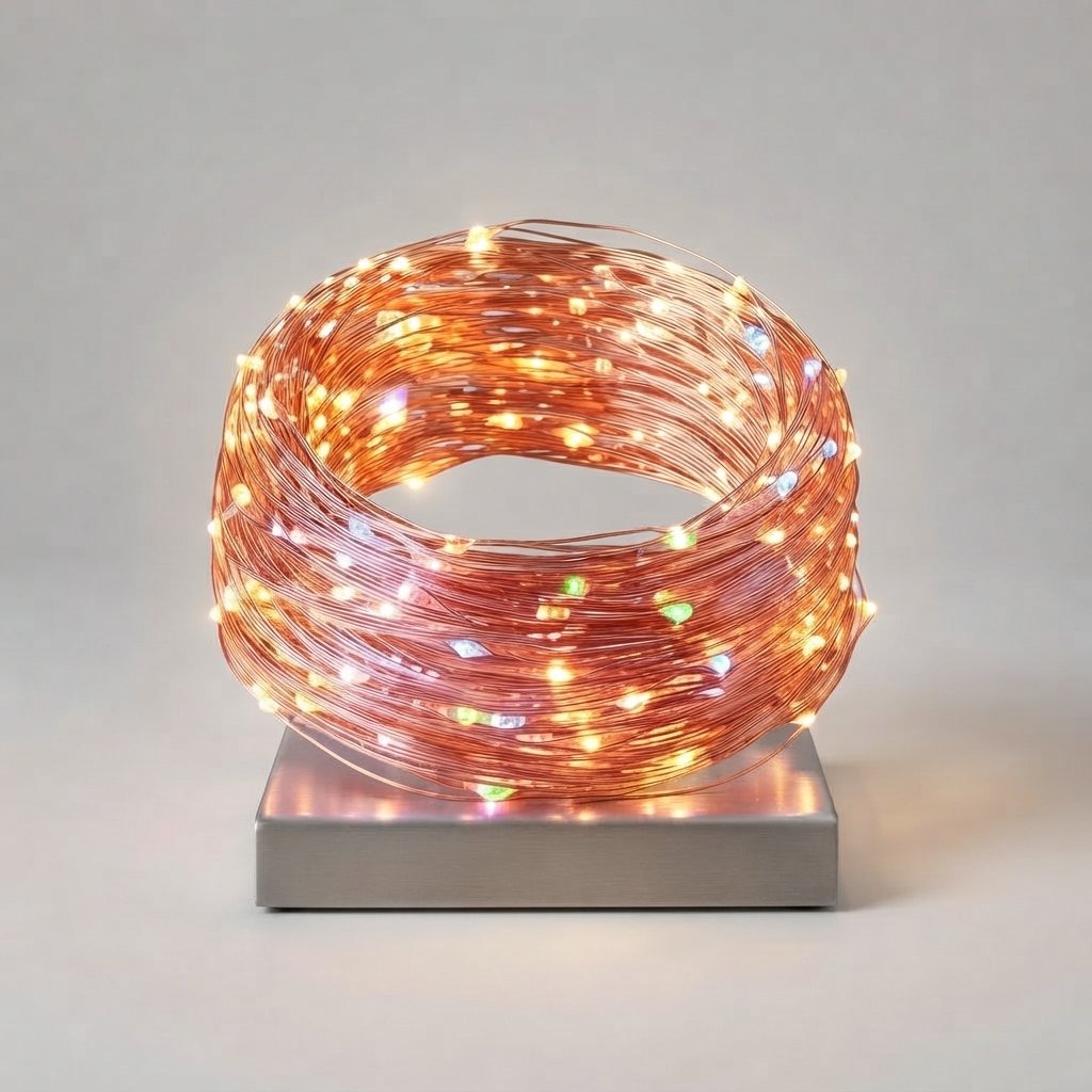 Solar Fairy Lights with Copper Wire — Multicolour