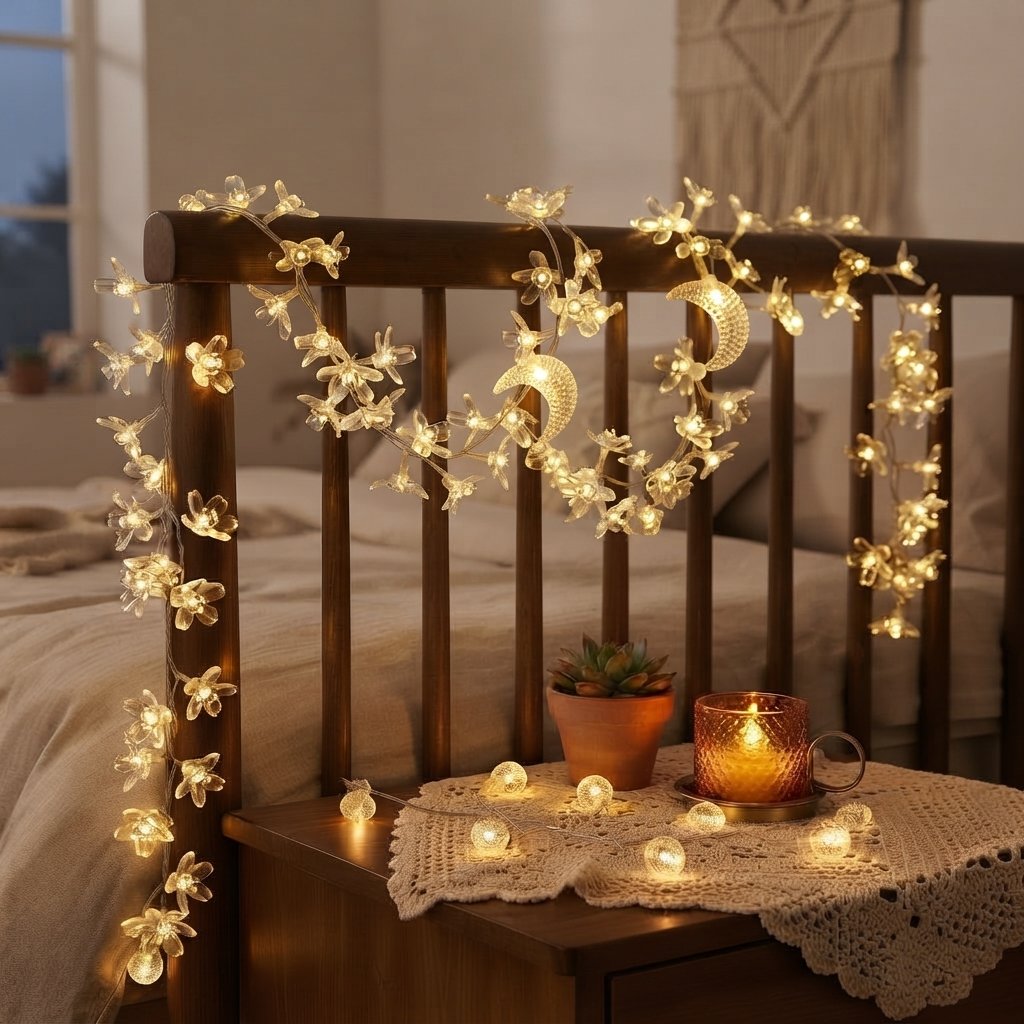 Star & Moon LED Fairy String Lights — Style 2