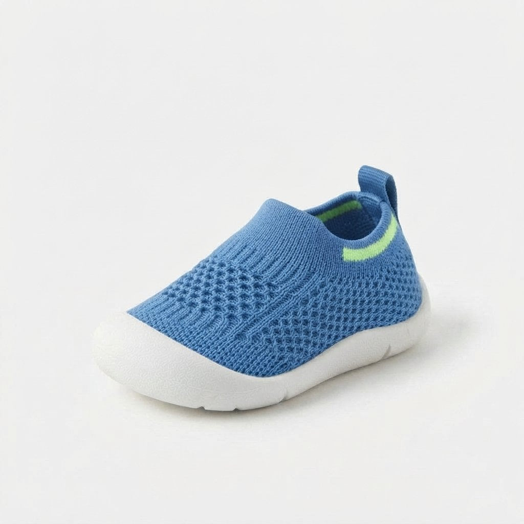 Toddler Knit Slip-On Trainers — Blue