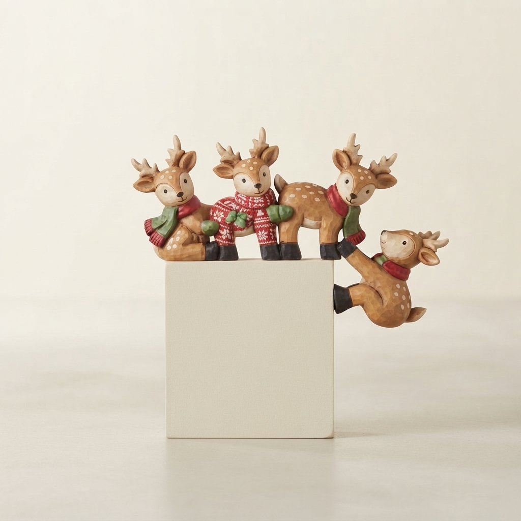 Wooden Christmas Door Frame Decoration — Reindeer