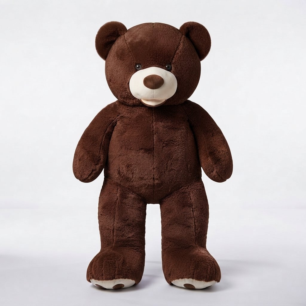 Giant Plush Teddy Bear in 7 Sizes — Brown