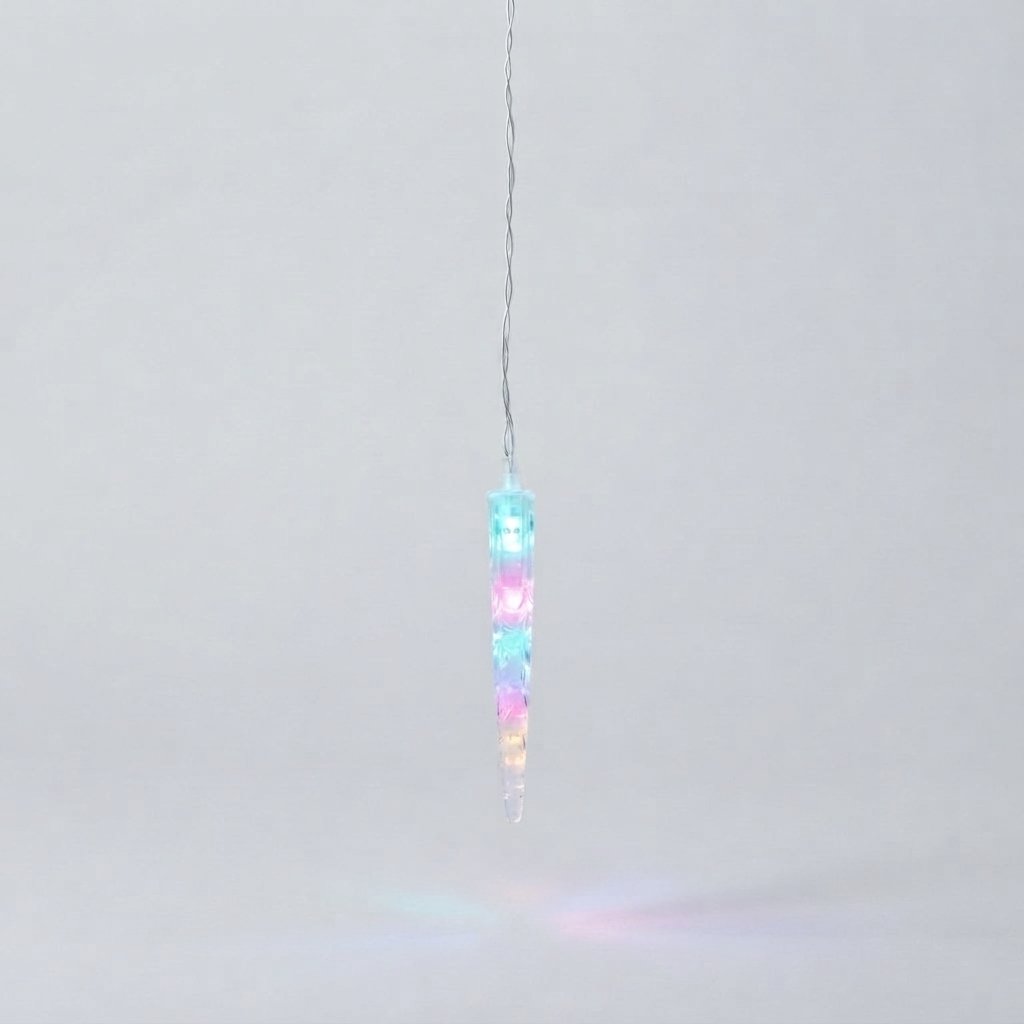 Icicle String Lights with Remote — Colour