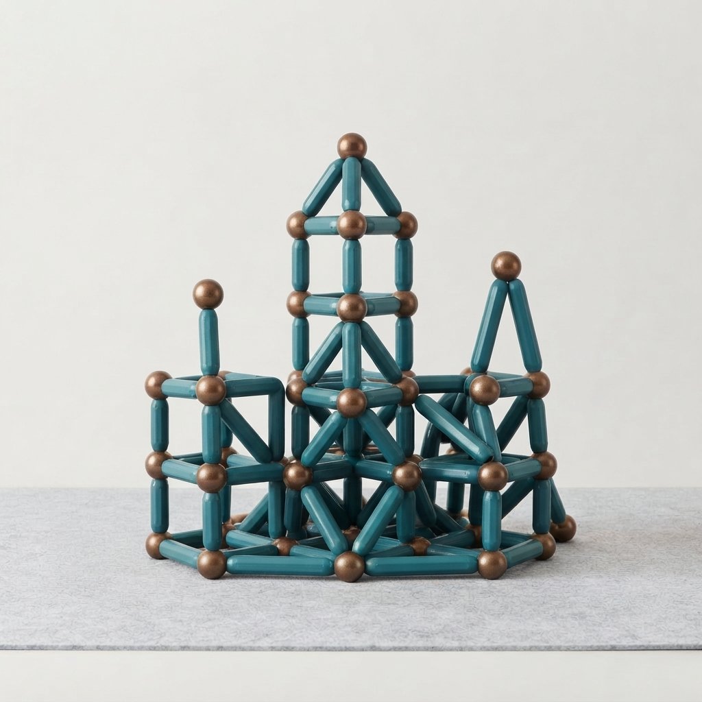 Magnetic Rods & Balls Construction Set — 88pcs